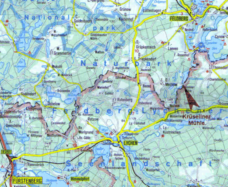Karte Ruegen